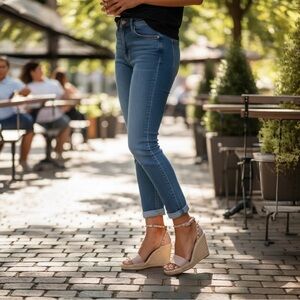 NIB Valentino Garavani Rockstud Double Espadrille Wedge Sandals Size 41 $890